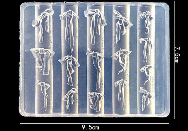 3D Bow Tie Silicone Nail Moulds Nail Art Decoration