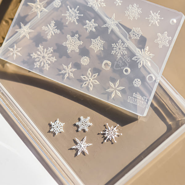 3D Silicone Nail Decor Moulding Snowflakes Mould Stamping Design