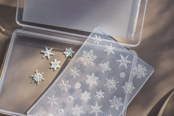 3D Silicone Nail Decor Moulding Snowflakes Mould Stamping Design