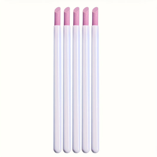 Quartz Stone Sanding Nail Cuticle Pusher/Remover Pen 5pcs