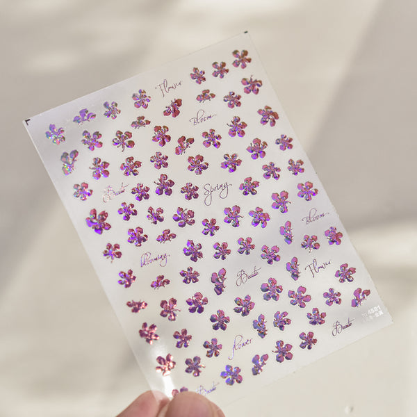 Floral Nail Sticker Decorative Decal Nail Art