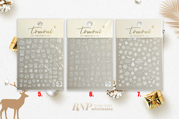 Christmas Nail Art Stickers (36 styles)