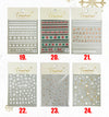 Christmas Nail Art Stickers (36 styles)