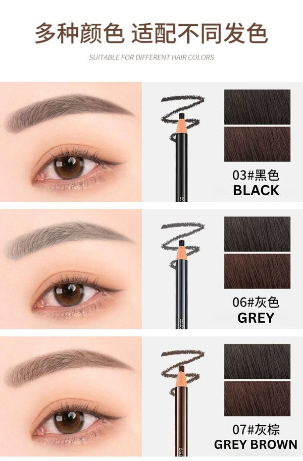 Eyebrow Pencil Rich Matte Colour, Smooth & Easy Application, Hypoallergenic, Fragrance-Free, Cruelty-Free