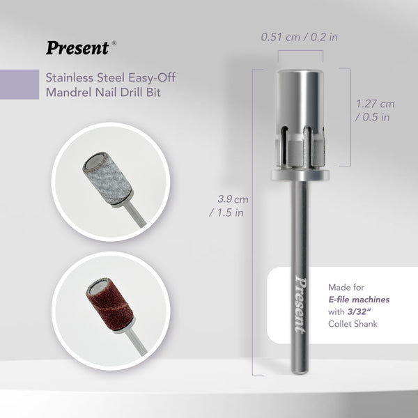 Easy-off Mandrel Bit for Sanding Band (Varies Color) | Present