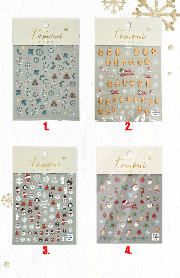 Christmas Nail Art Stickers (36 styles)