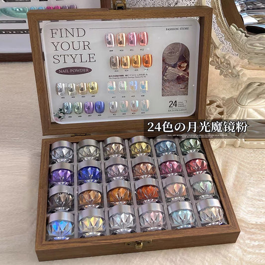 Chrome Powder Set With Sample Book 24 Colors