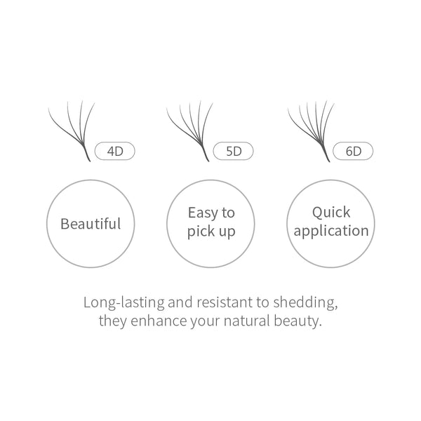 Jovisa 5D Feathered Radiance Lashes | Premade
