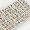 Rectangular Octagonal K9 Crystal nail art rhinestone flat back