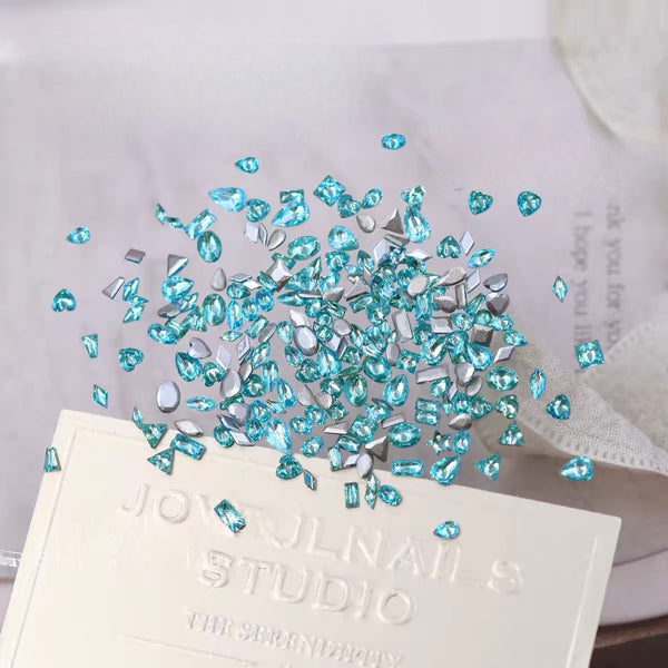 Flat Back Mini Shapes / Colors Nail Decors Arts Crystal(2-4mm/50pcs around)