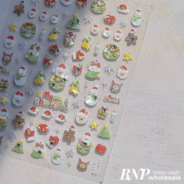 Christmas Nail Art Stickers (36 styles)