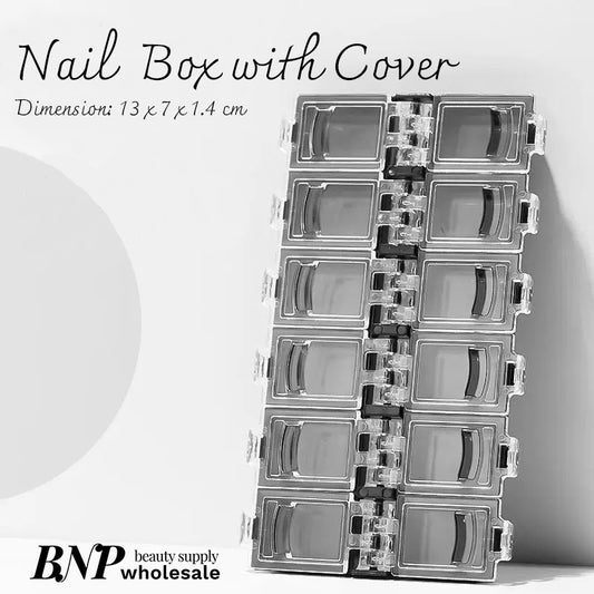 Nail Decor Storage Box 12 slots (4 Colours)