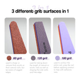 Present 3 Ways Buffer 80/120/160 grit in one