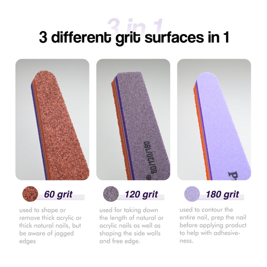 Present 3 Ways Buffer 80/120/160 grit in one