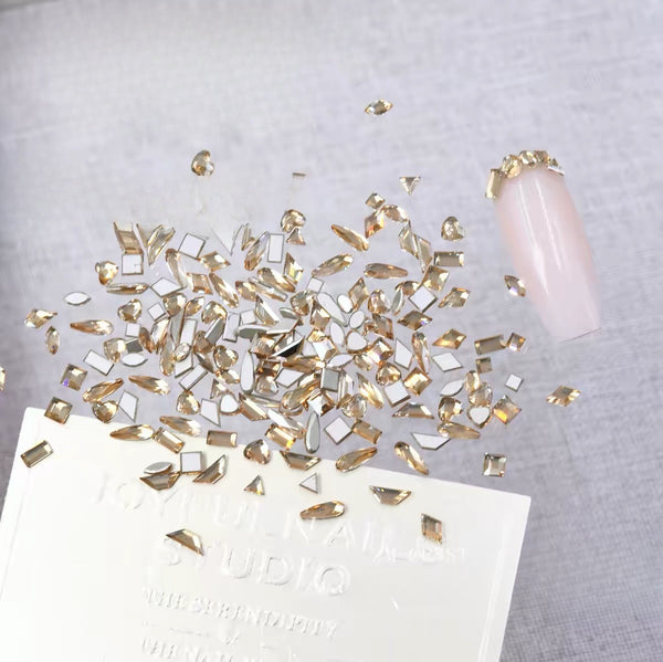 Flat Back Mini Shapes / Colors Nail Decors Arts Crystal(2-4mm/50pcs around)