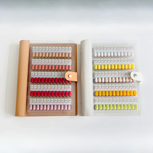 Magnet Blank Nail Organizer Storage for Manicurist, Professional Nail Color Chart Display Book Sample for Gel Polish Nails (120/180)
