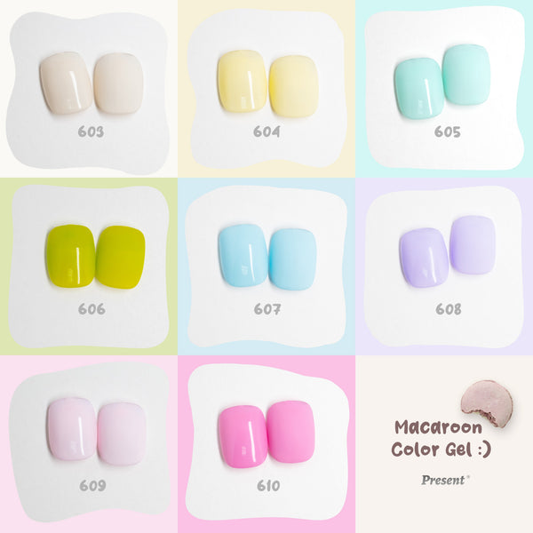 Macaroon Gel Polish Collection(603~610) | Present