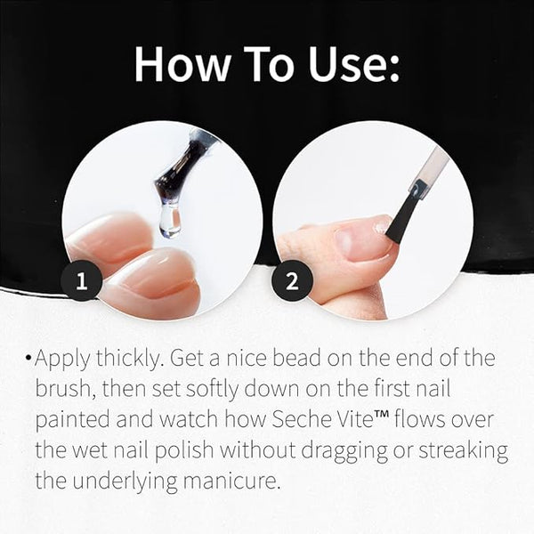 Seche Vite Dry Fast Top Coat 0.5oz/14ml