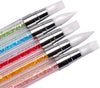 Nail Art Silicone Brushes With Acrylic Strap (5pieces/pack)