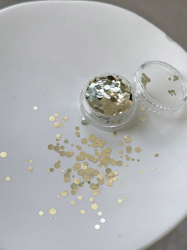 Nail Glitter Mini Dots mix size (2 Colours)