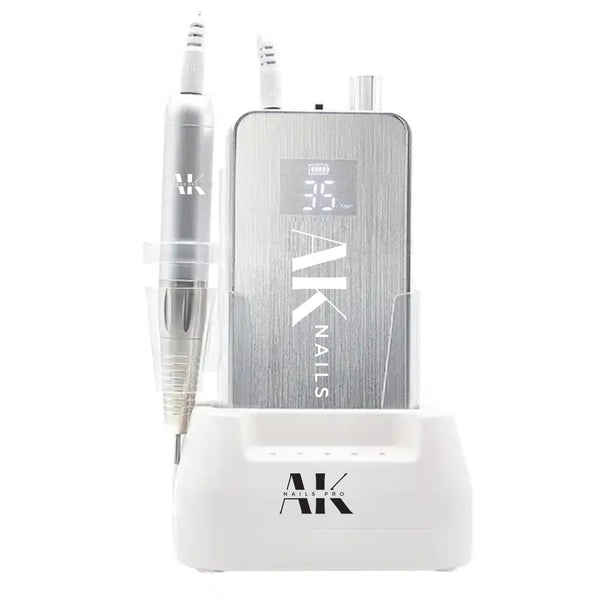 Nail art machine with digital display desktop base with drill bit holder