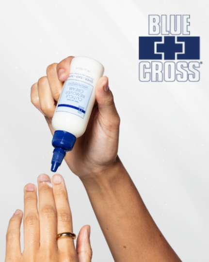 Blue Cross Cuticle Remover Cream Lanolin Enriched 2oz/4oz/8oz