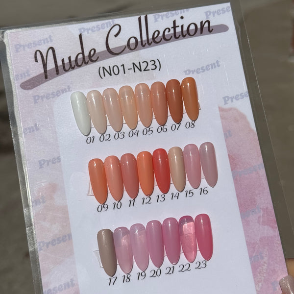 Nude Collection Nail Gel Polish | Present (N01-N23)