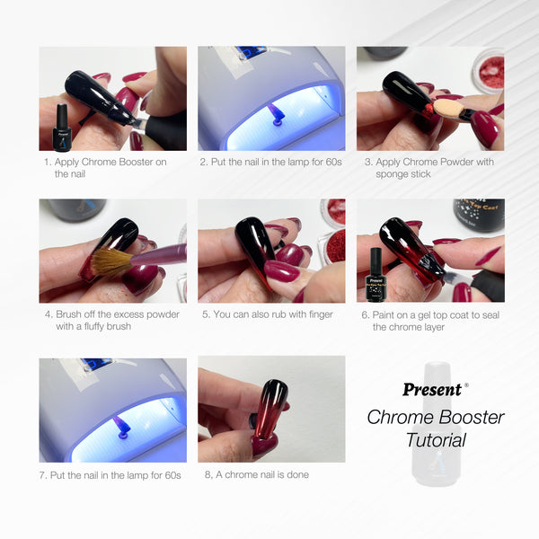Chrome Booster Chrome Powder Enhancing Gel | Present (15ml)