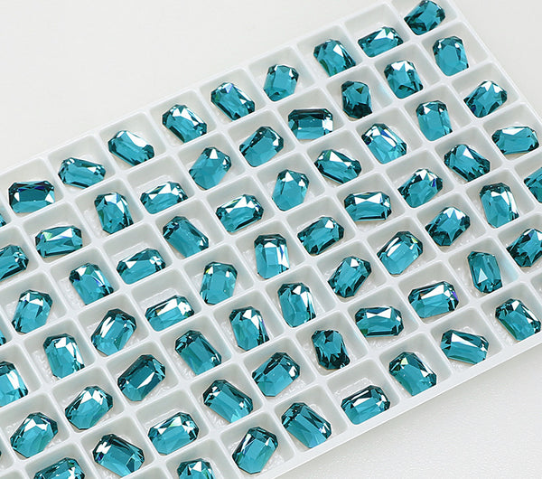 Rectangular Octagonal K9 Crystal nail art rhinestone flat back