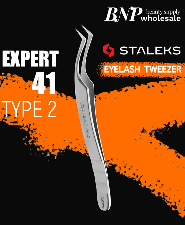 EXPERT 41 PROFESSIONAL EYELASH TWEEZERS | STALEKS PRO
