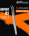 EXPERT 41 PROFESSIONAL EYELASH TWEEZERS | STALEKS PRO