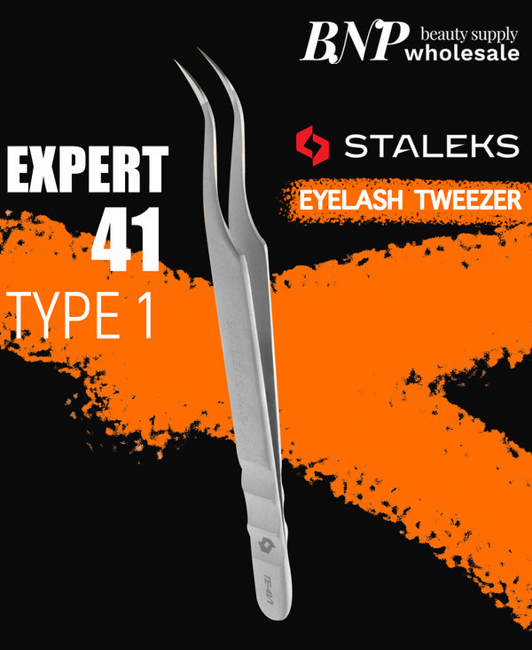 EXPERT 41 PROFESSIONAL EYELASH TWEEZERS | STALEKS PRO