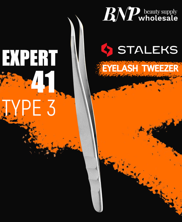 EXPERT 41 PROFESSIONAL EYELASH TWEEZERS | STALEKS PRO