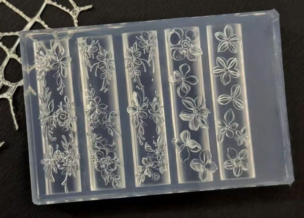 Silicone Flower Moulding Nail Art