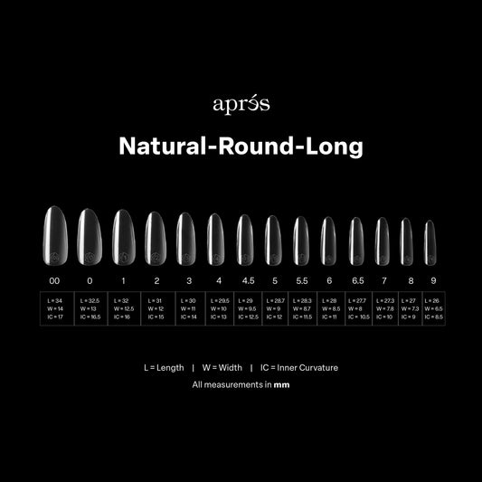 Aprés GEL-X® Natural Round Box of Tips - Mini (280pcs)