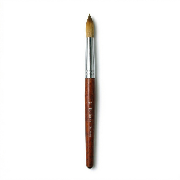 Kolinsky Sable Acrylic Nail Art Brush Red Wood Pen Nail Brush