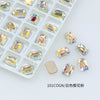 Rectangular Octagonal K9 Crystal nail art rhinestone flat back