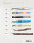 Premium Eyelash Tweezers 4001~4007 | Tool Alement