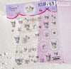 Sanrio Kuromi Cartoon Nail Sticker