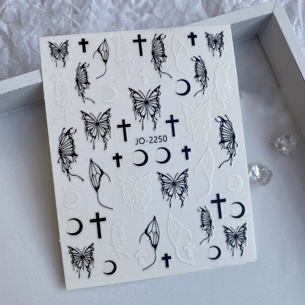 Butterfly Characters Nail stickers (5 styles)