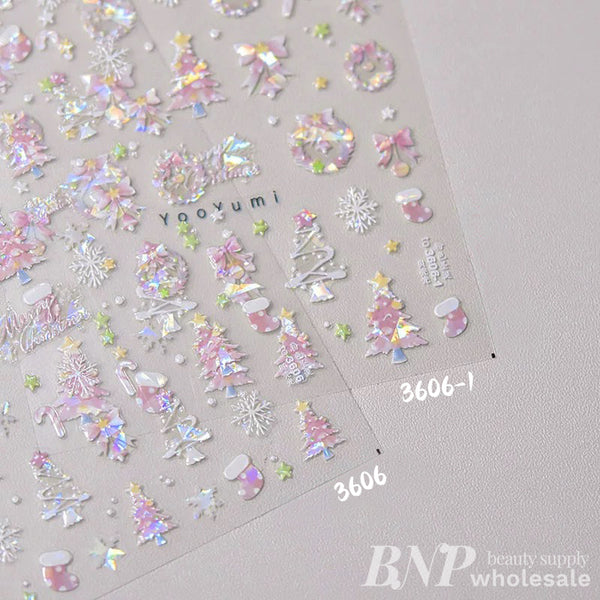 Christmas Nail Art Stickers (36 styles)