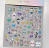 5D Labubu Zimomo Popmart Nail Art Stickers 5 types