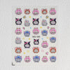 5D Labubu Zimomo Popmart Nail Art Stickers 5 types