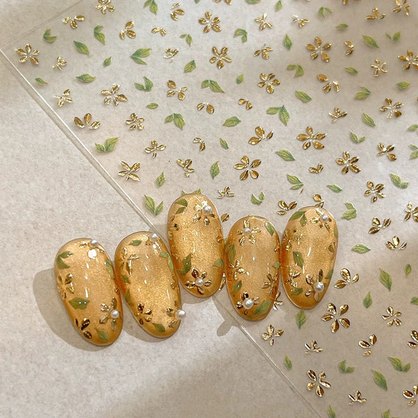 Floral Nail Sticker Decorative Decal Nail Art