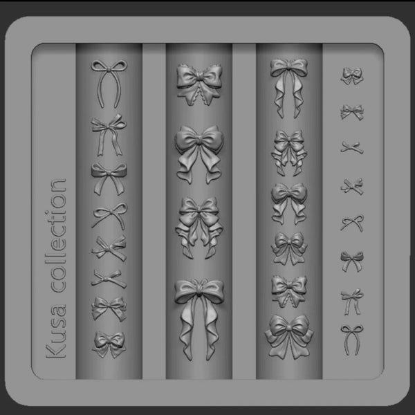 3D Bow Tie Silicone Nail Moulds Nail Art Decoration