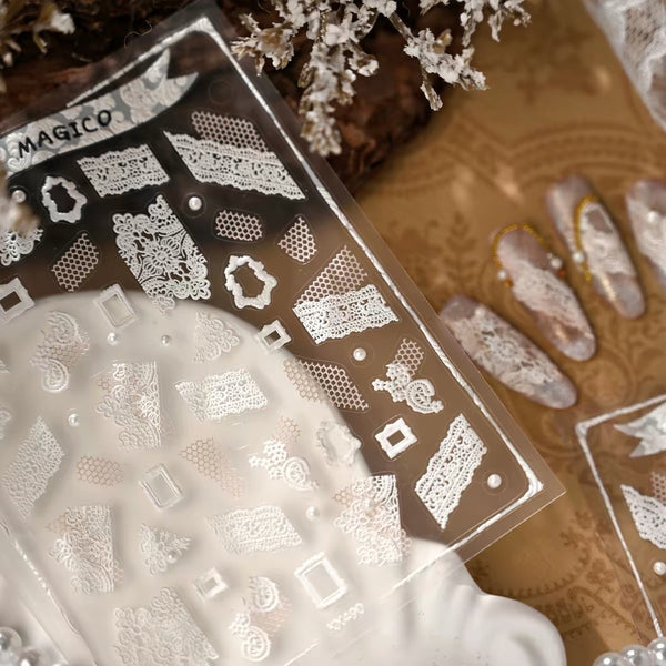 Lace 3D Nail Decoration Sticker