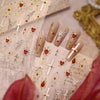 Iron Dark Gothic Style Black/Gold Nail Stickers Cross