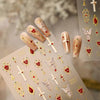 Iron Dark Gothic Style Black/Gold Nail Stickers Cross