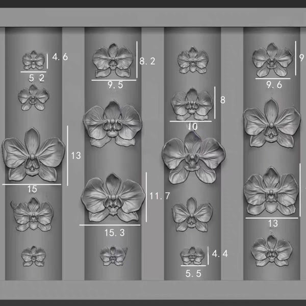 Silicone Flower Moulding Nail Art