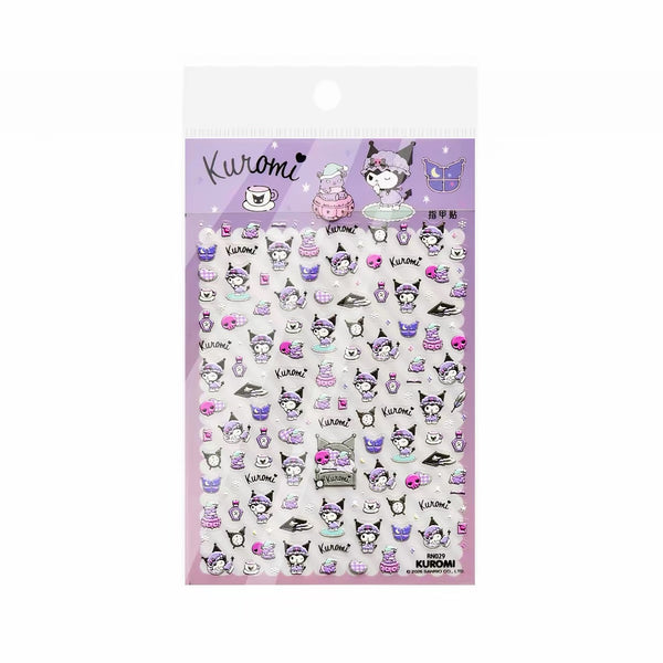 3D Sanrio Hello Kitty Kuromi Cartoon Nail Sticker